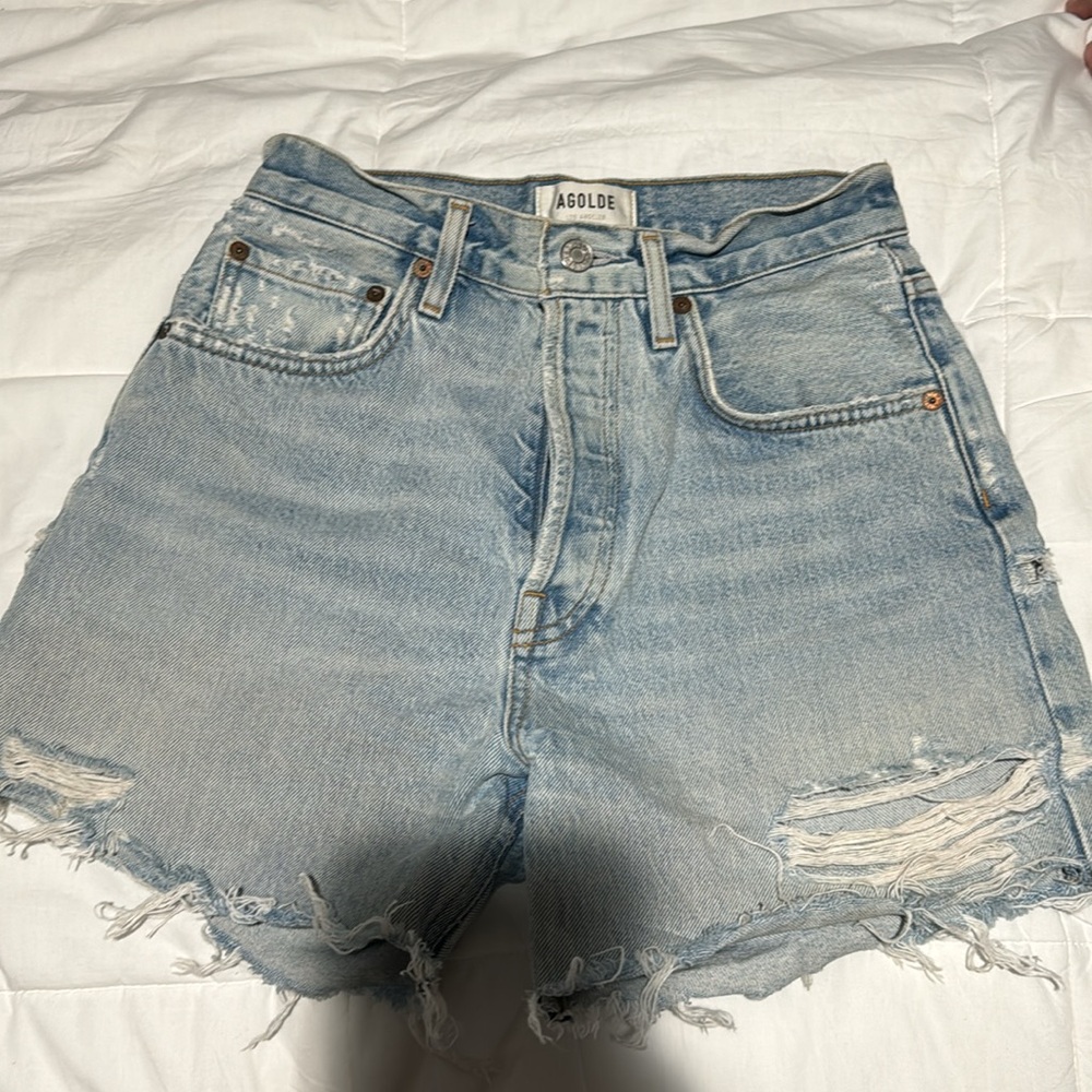 Agolde Riley denim short - Picture 5 of 8